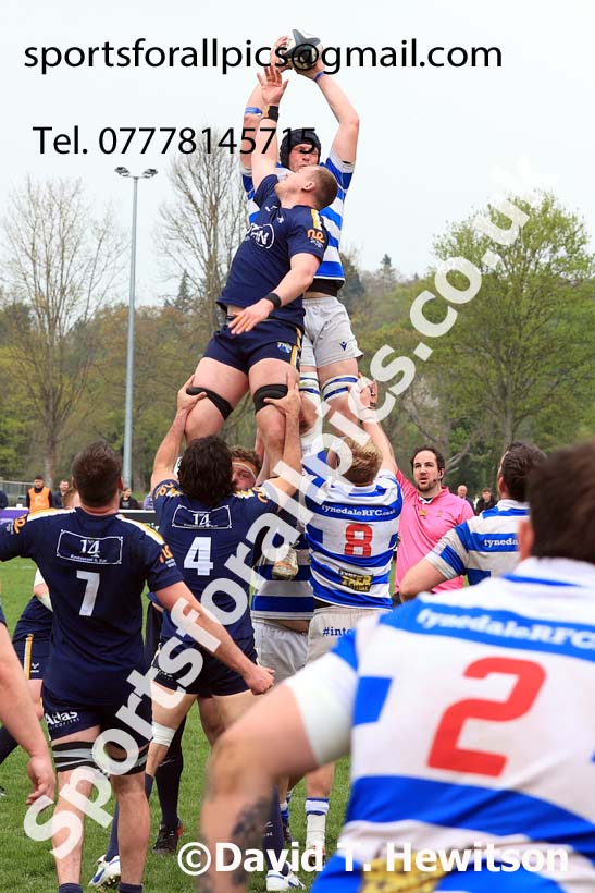 Tynedale v Leeds Tykes, Tynedale Park, Corbridge, Northumberland. Photo: David T. Hewitson/Sports for All Pics